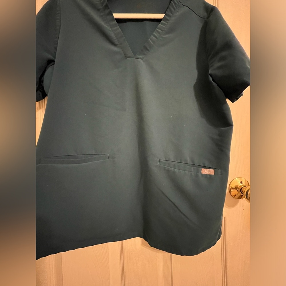 Figs Caribbean Blue Top XL